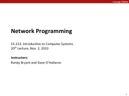 Network  Programming 15-
