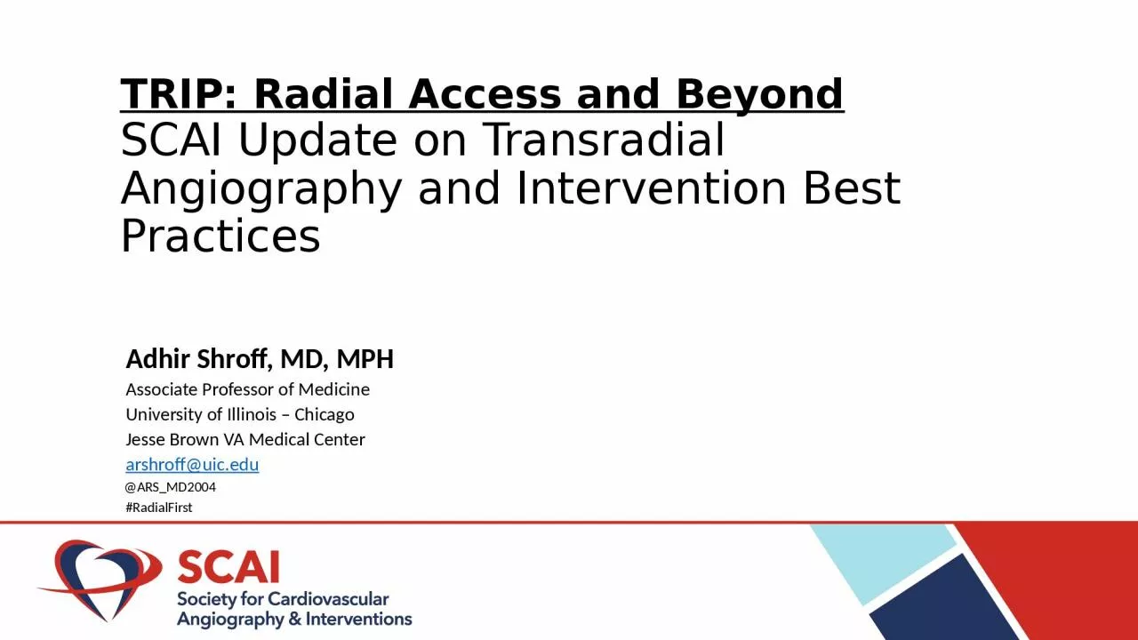 TRIP: Radial Access and Beyond