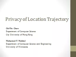 Privacy of Location Trajectory