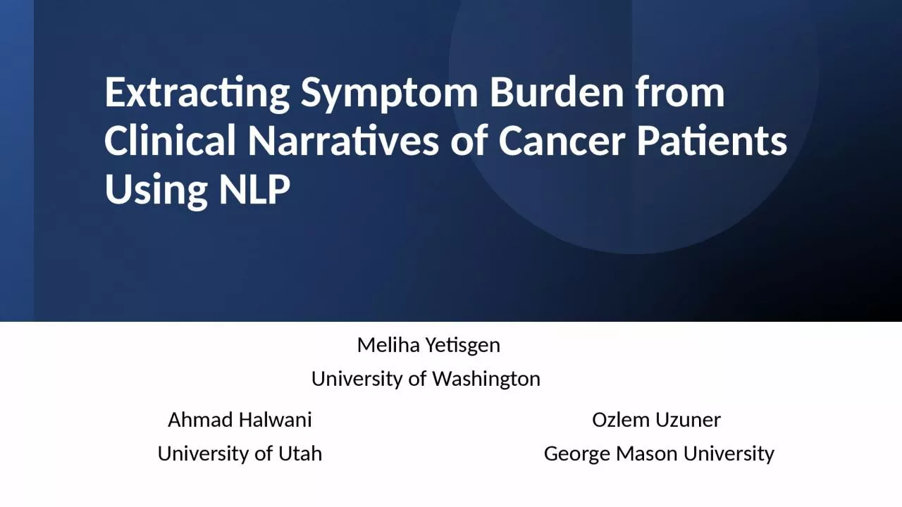 Extracting Symptom Burden from Clinical Narratives of Cancer Patients Using NLP
