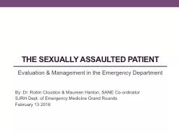the Sexually Assaulted Patient