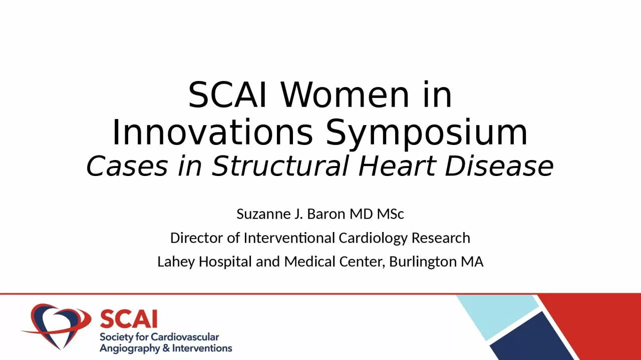 SCAI Women in Innovations Symposium