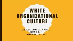 White Organizational Culture