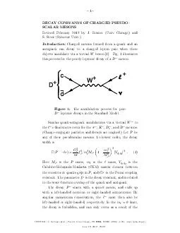   DECAY CONSTANTS OF CHARGED PSEUDO SCALAR MESONS Revised February  by J