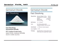 P L M  Co., Ltd. Germanium Dioxide_ GeO2