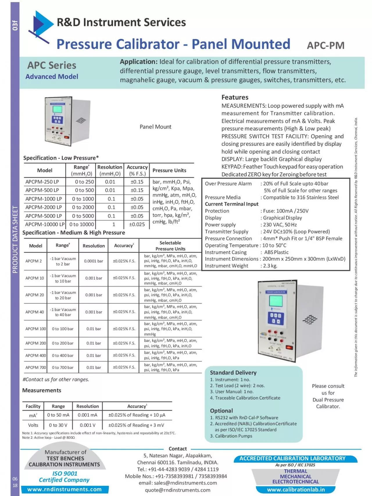 PDF-RD Instrument Services