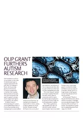 oup Grant FURTHERS AUTISM research