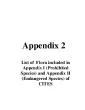Appendix 2Flora included in Appendix I Prohibited Species and Append