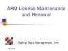 ARM License Maintenance and Renewalx0000x0000March 2018x0000