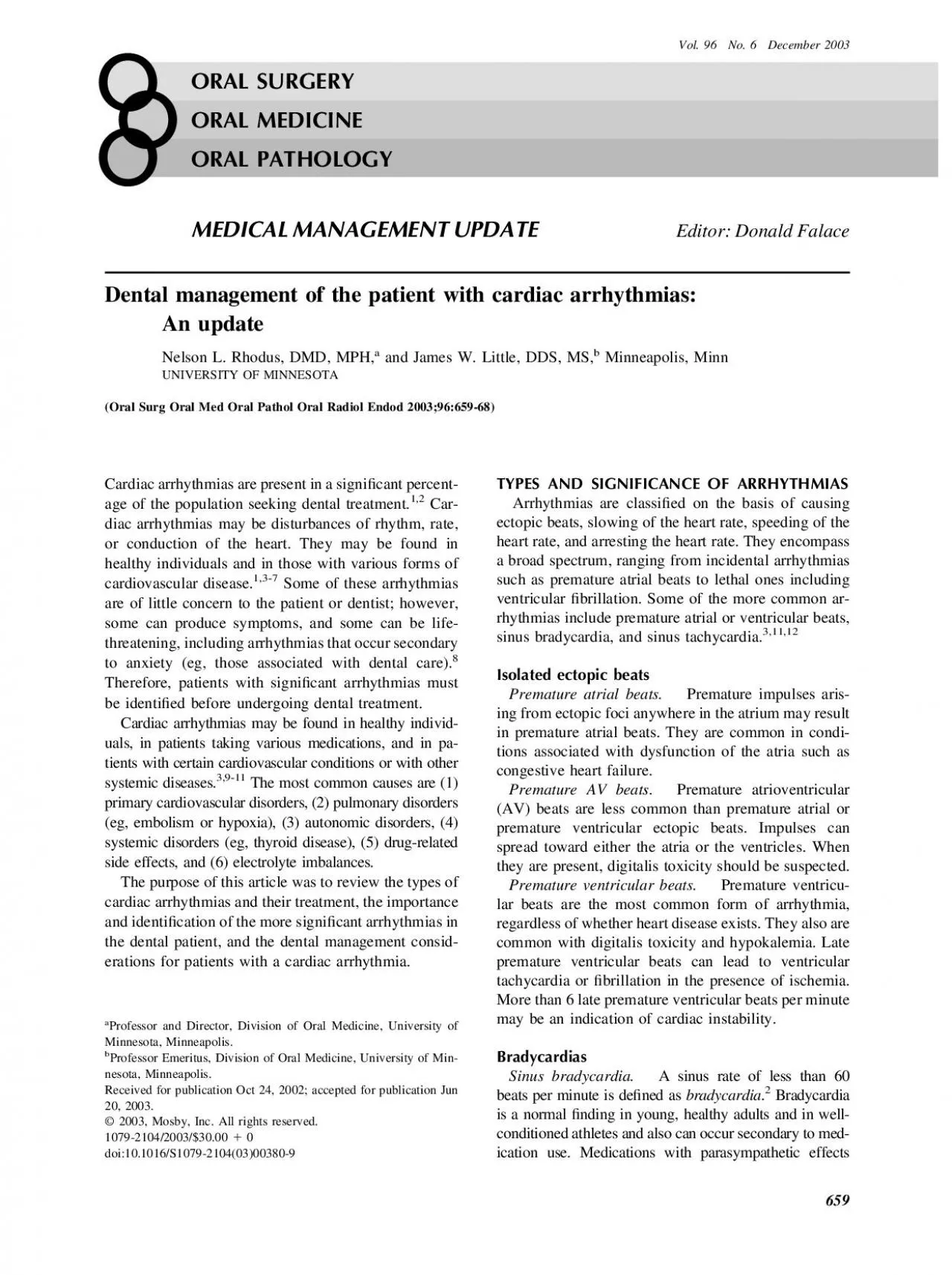 PDF-Vol96No6December2003MEDICALMANAGEMENTUPDATEEditorDonaldFalace