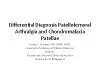 Differential Diagnosis Patellofemoral Arthralgia and Chondromalacia Pa