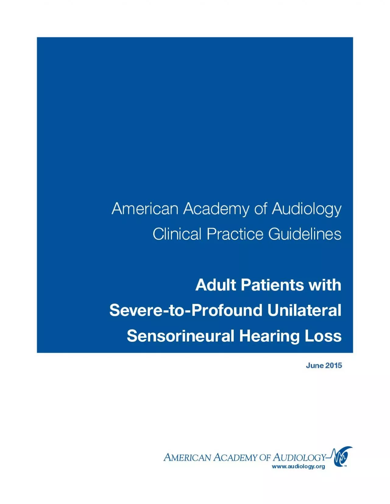 PDF-American Academy of Audiology