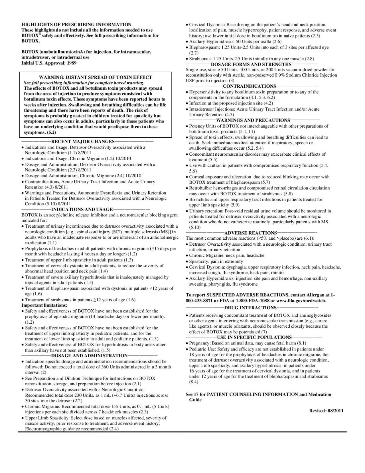 HIGHLIGHTS OF PRESCRIBING INFORMATION  These highlights do not include