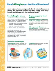 NIBBLES FOR HEALTH 26 Nutrition Newsletters for Parents of Young Child