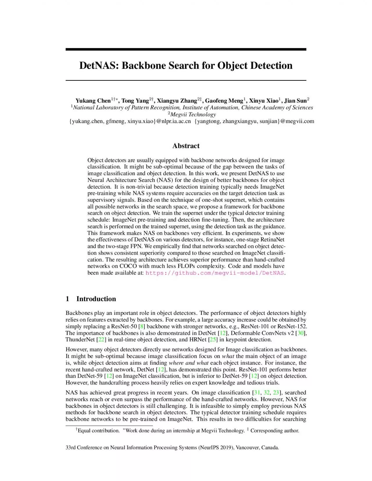 PDF-ThunderNetinrealtimeobjectdetectionandHRNet25inkeypointdetection