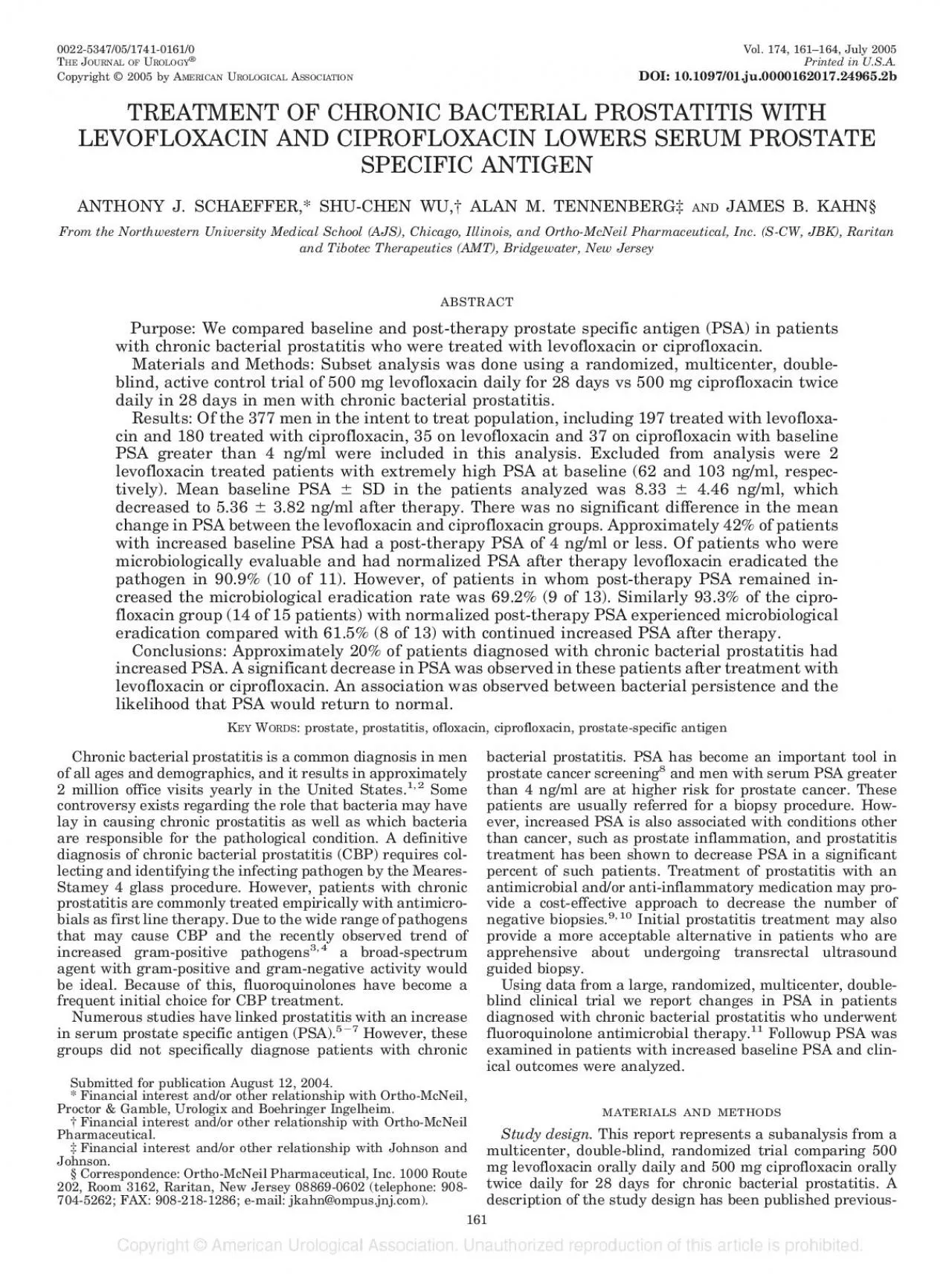 PDF-TREATMENTOFCHRONICBACTERIALPROSTATITISWITHLEVOFLOXACINANDCIPROFLOXACIN