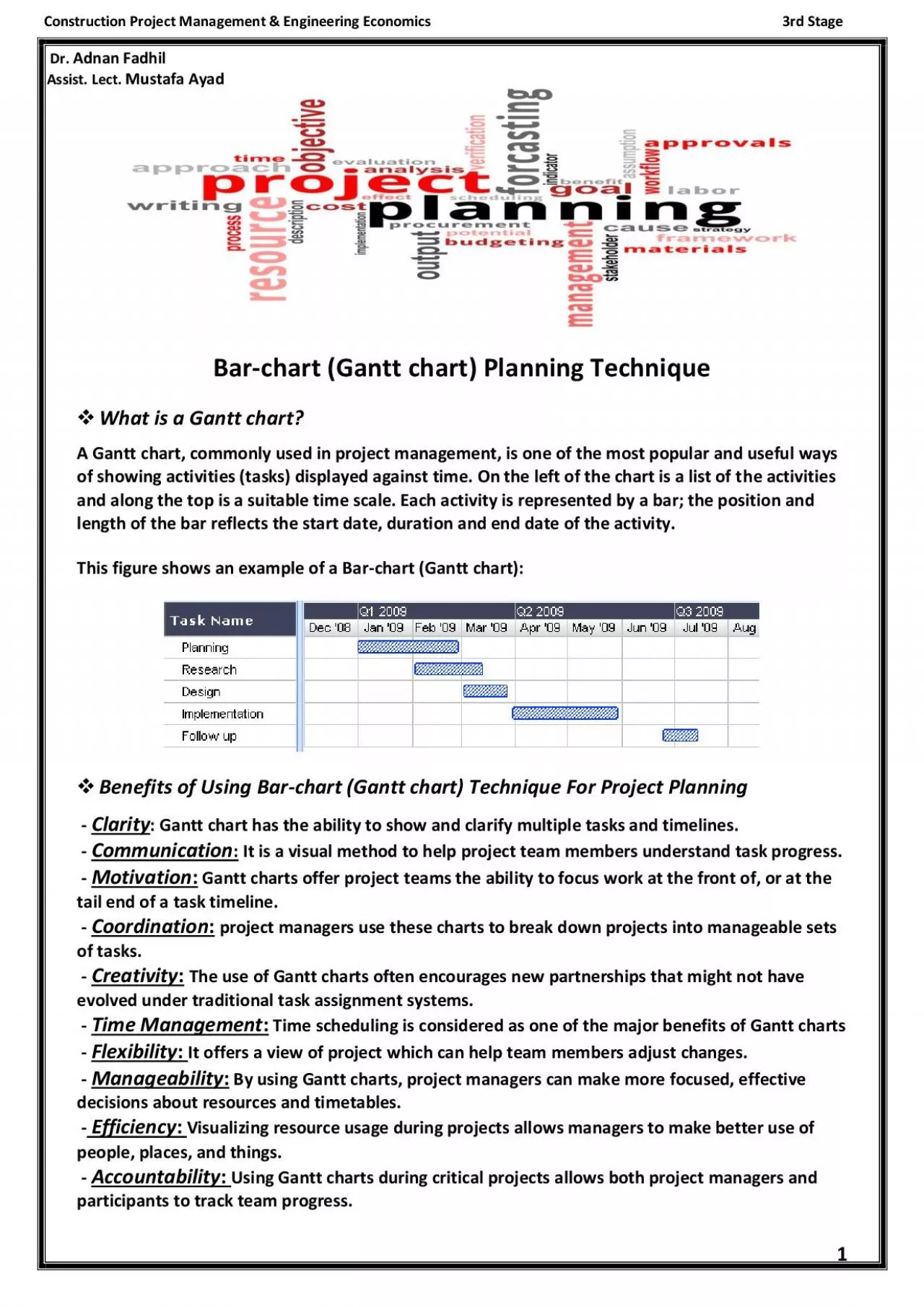 PDF-Construction Project Management Engineering Economics