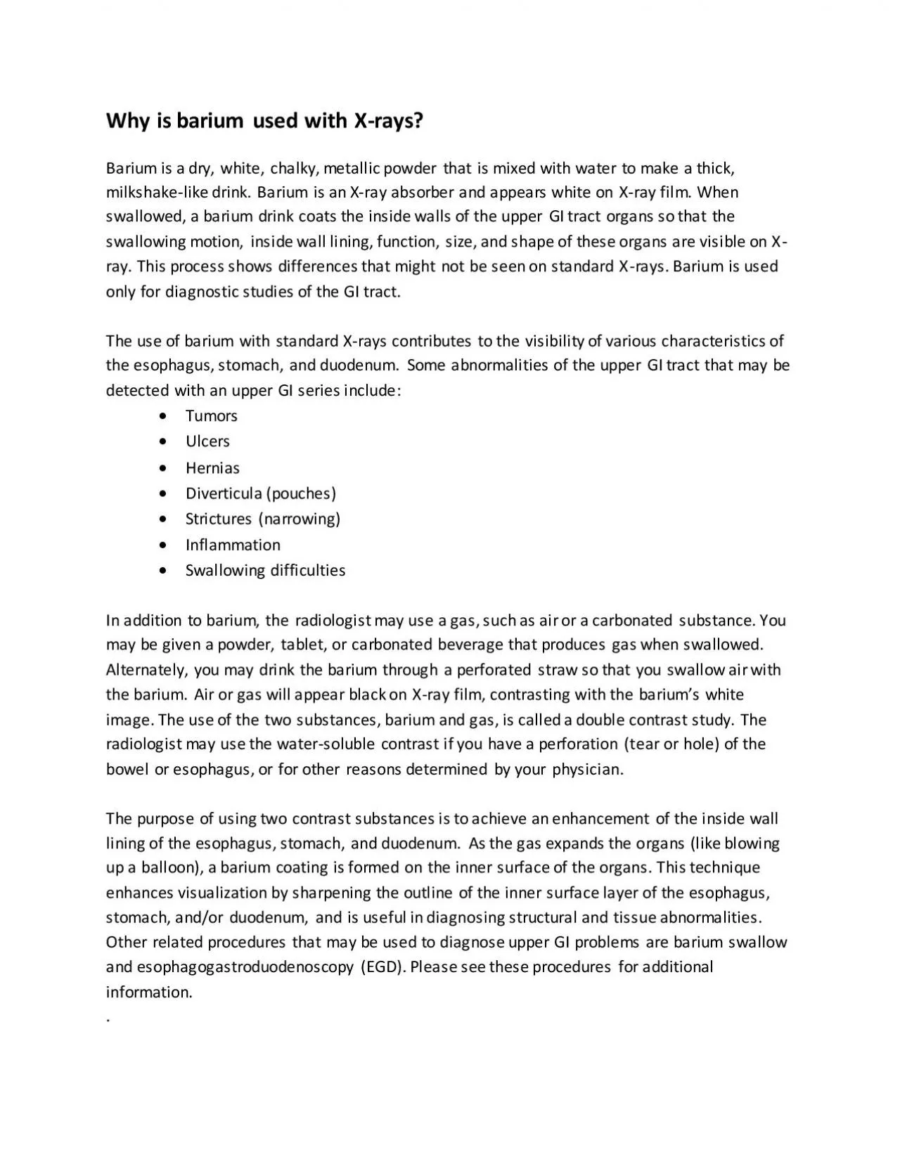 PDF-Why is barium used with X