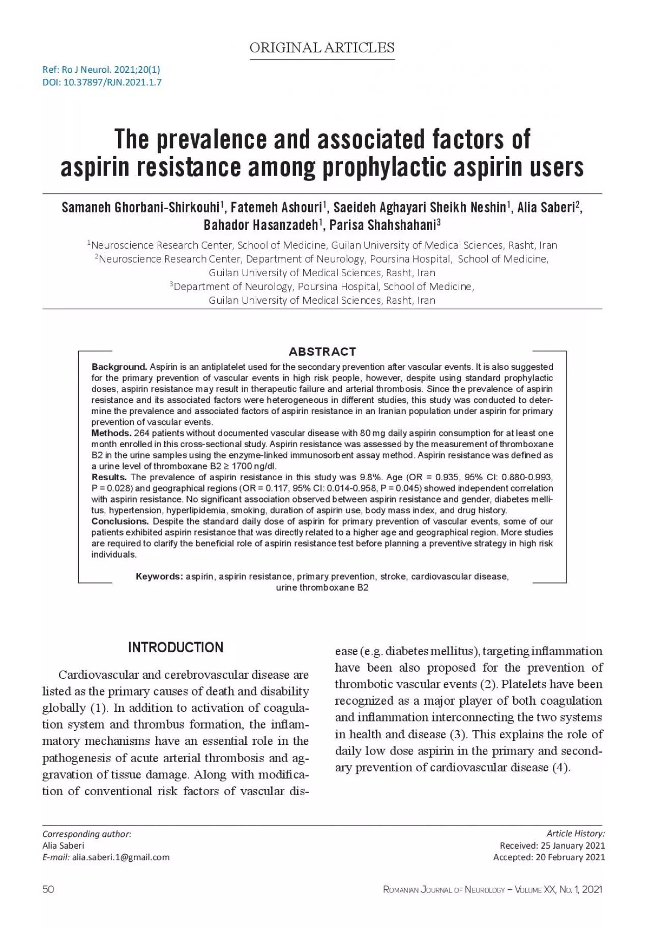 PDF-THE PREVALENCE AND ASSOCIAED FACORS OF IC ASPIRIN