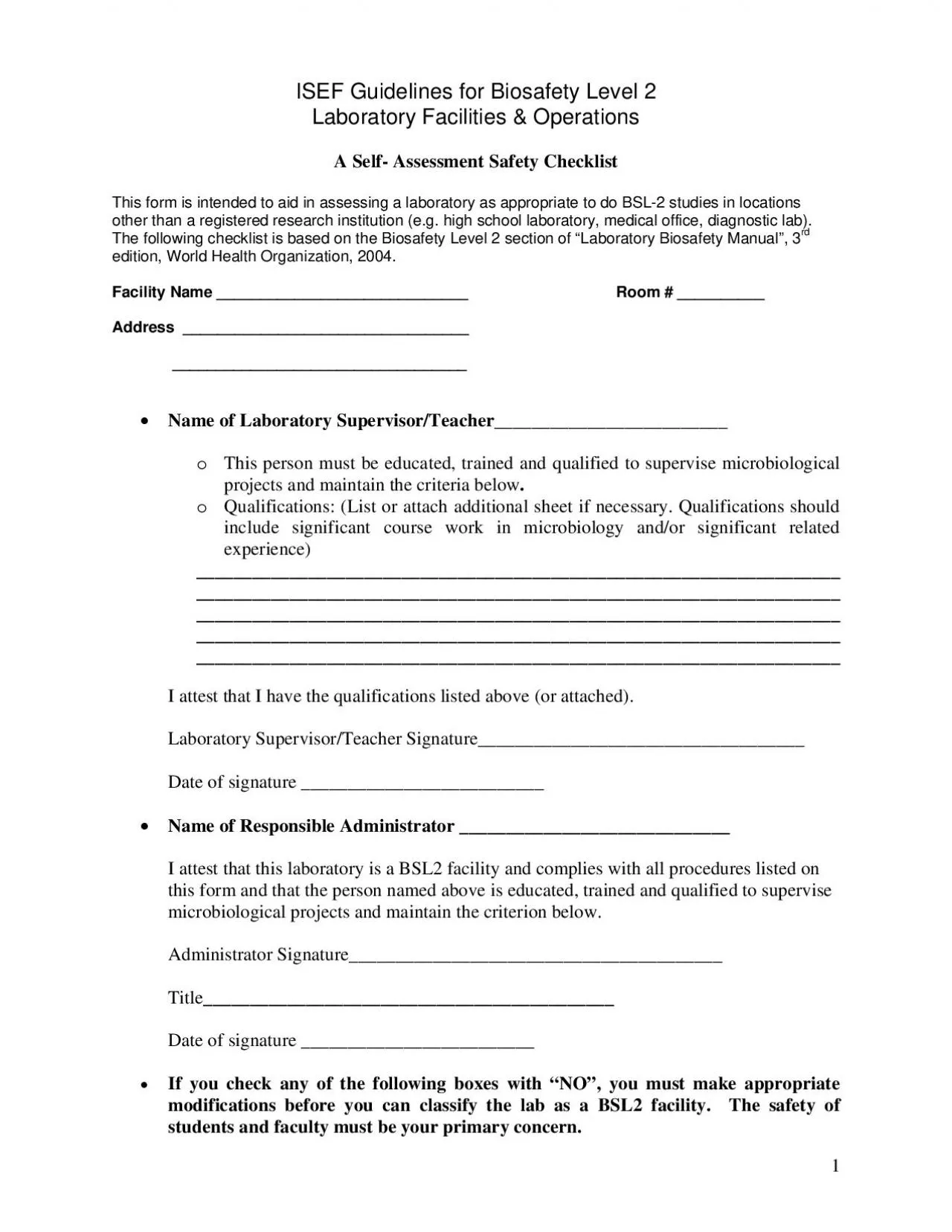 PDF-This form is intended to aid in assessing a laboratory as appropriate