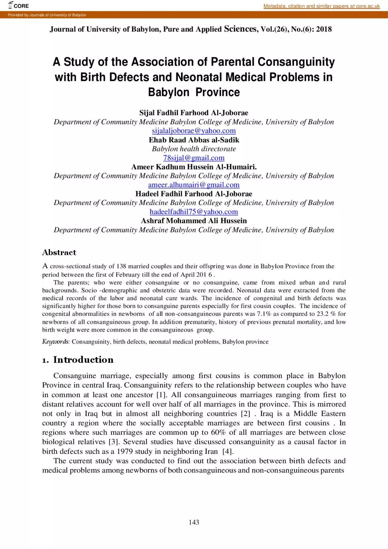 PDF-Journal of University of Babylon Pure and Applied