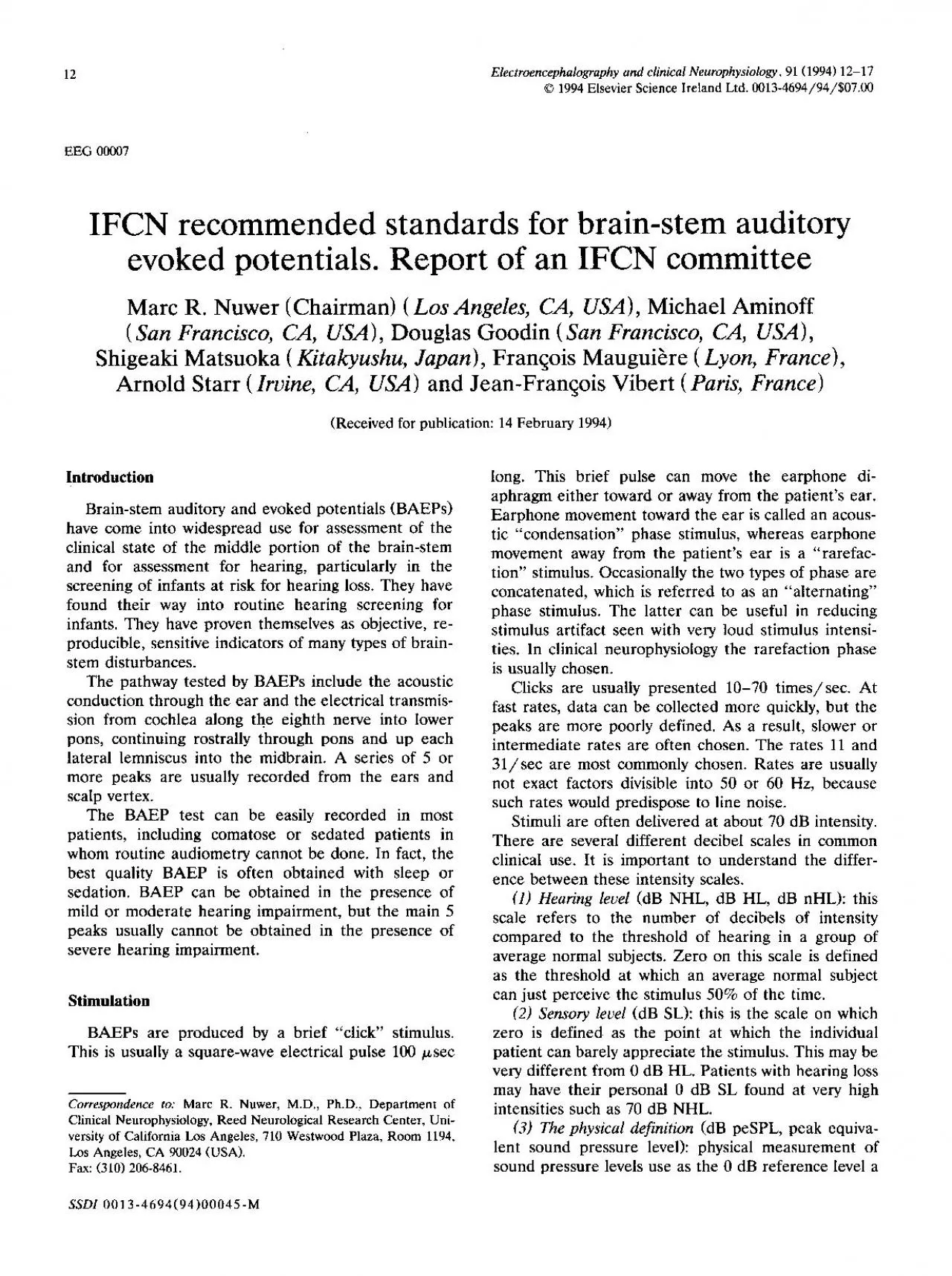 PDF-Electroencephalography and clinical Neurophysiology 91 1994 1217