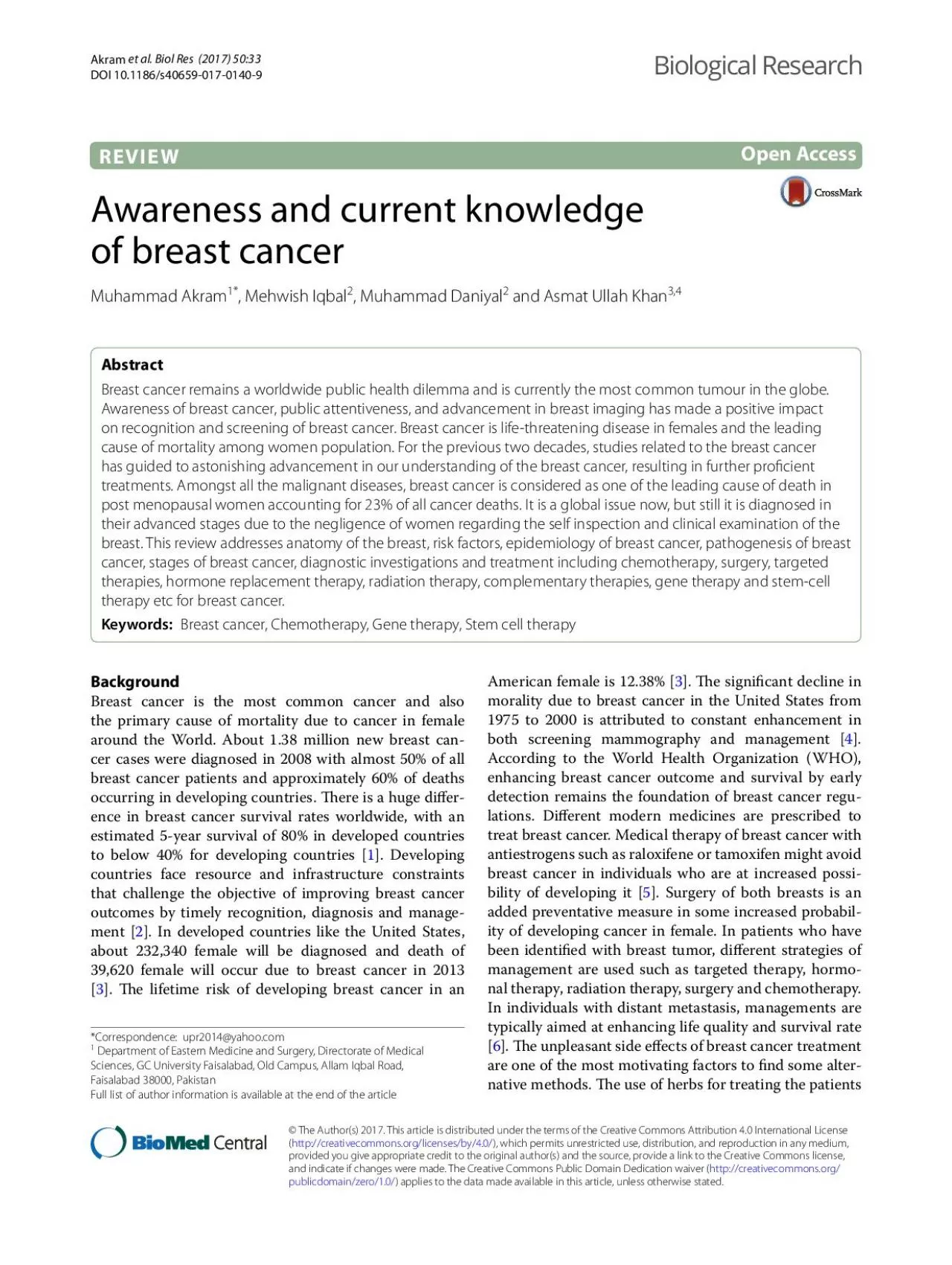 PDF-Page 2 of 23Akram et al Biol Res 2017 5033