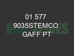 01 577 9035STEMCO GAFF PT#05 13594 & 13628 Suspension Bushing Kit 21 M