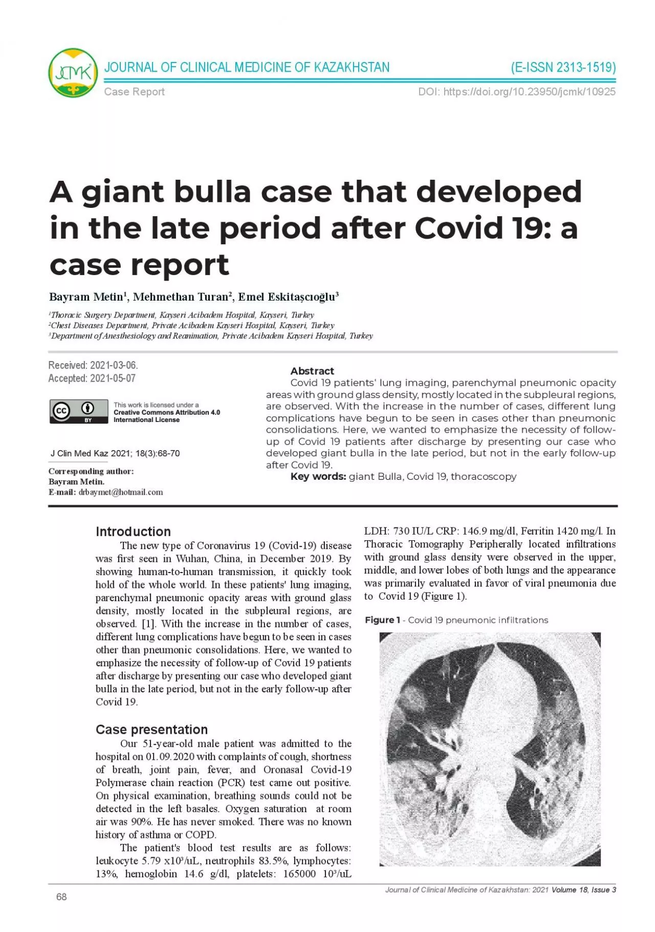 PDF-Sun R Liu H Wang X Mediastinal Emphysema Giant Bulla and Pneumoth