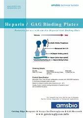 amsbiotechnical bulletin - Heparin/GAG Binding PlatesHeparin/GAG Bindi