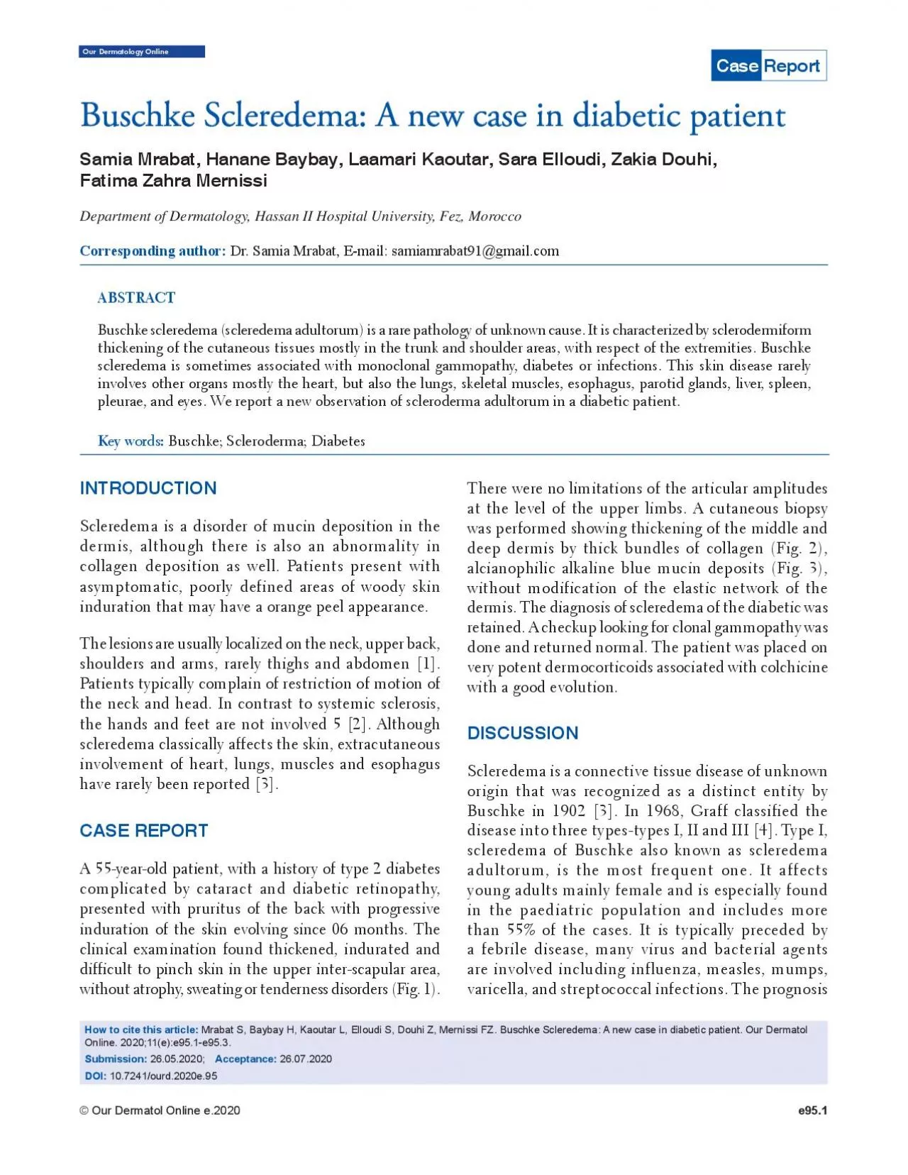 PDF-Scleredema is a connective tissue disease of unknown origin that was r