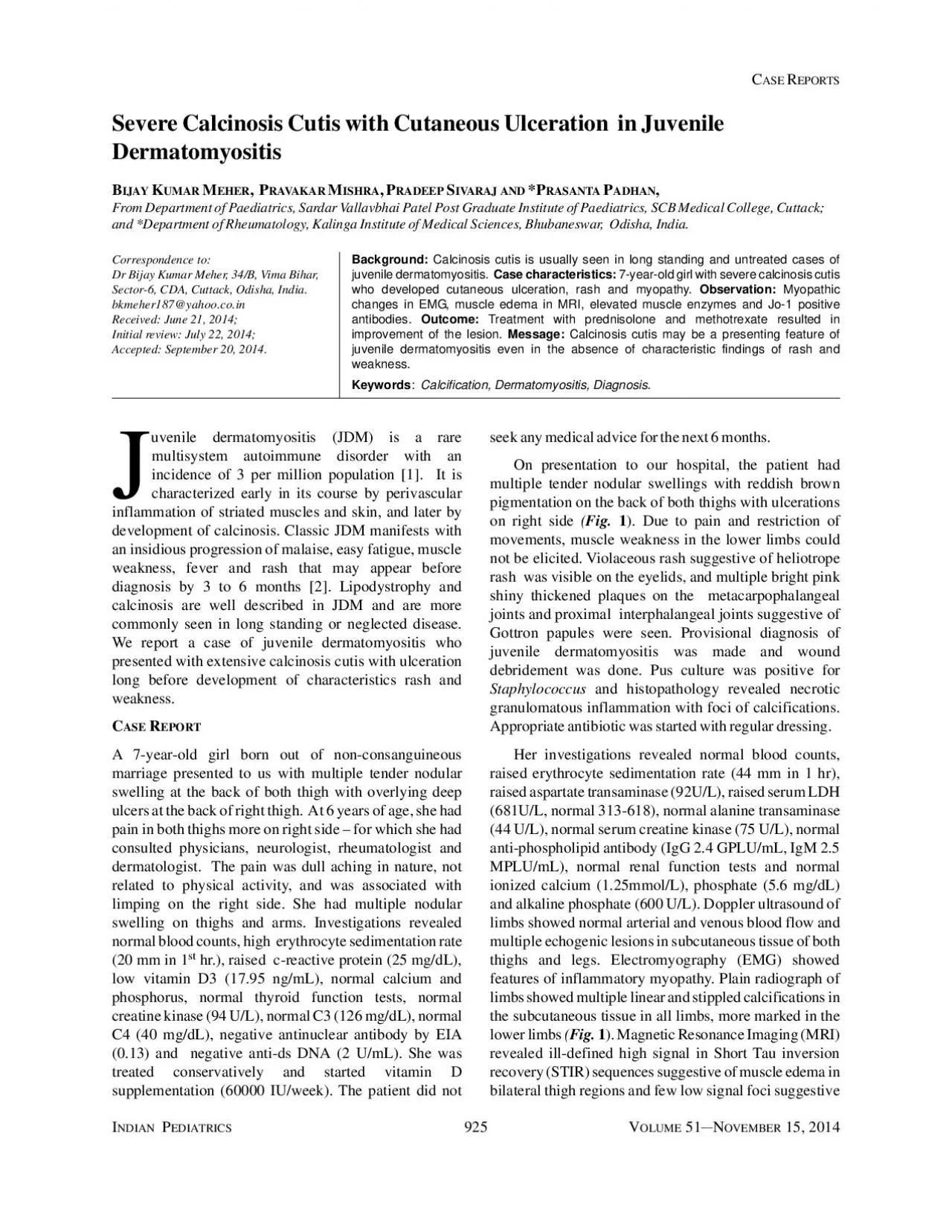 PDF-925V 51 15 2014EPORTSSevere Calcinosis Cutis with Cutaneous Ulceratio