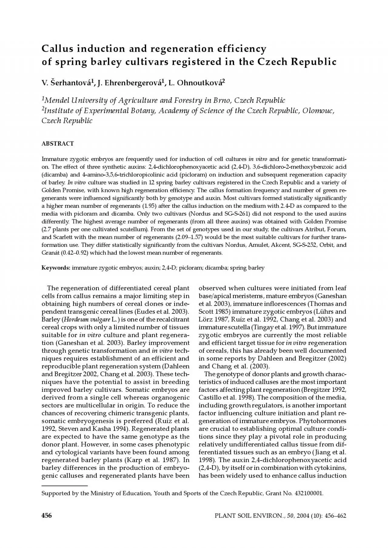 PDF-3he regeneration of differentiated cereal plant