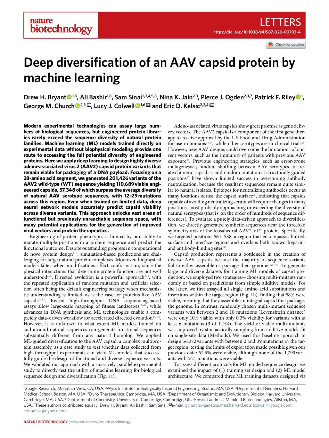 PDF-Google Research Mountain View CA USA Wyss Institute for Biological