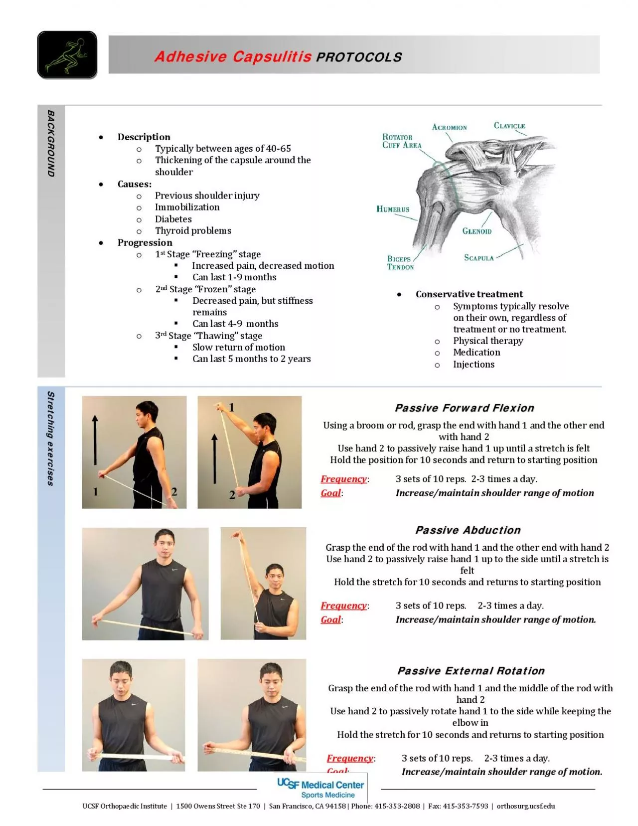 PDF-Adhesive CapsulitisPROTOCOLS