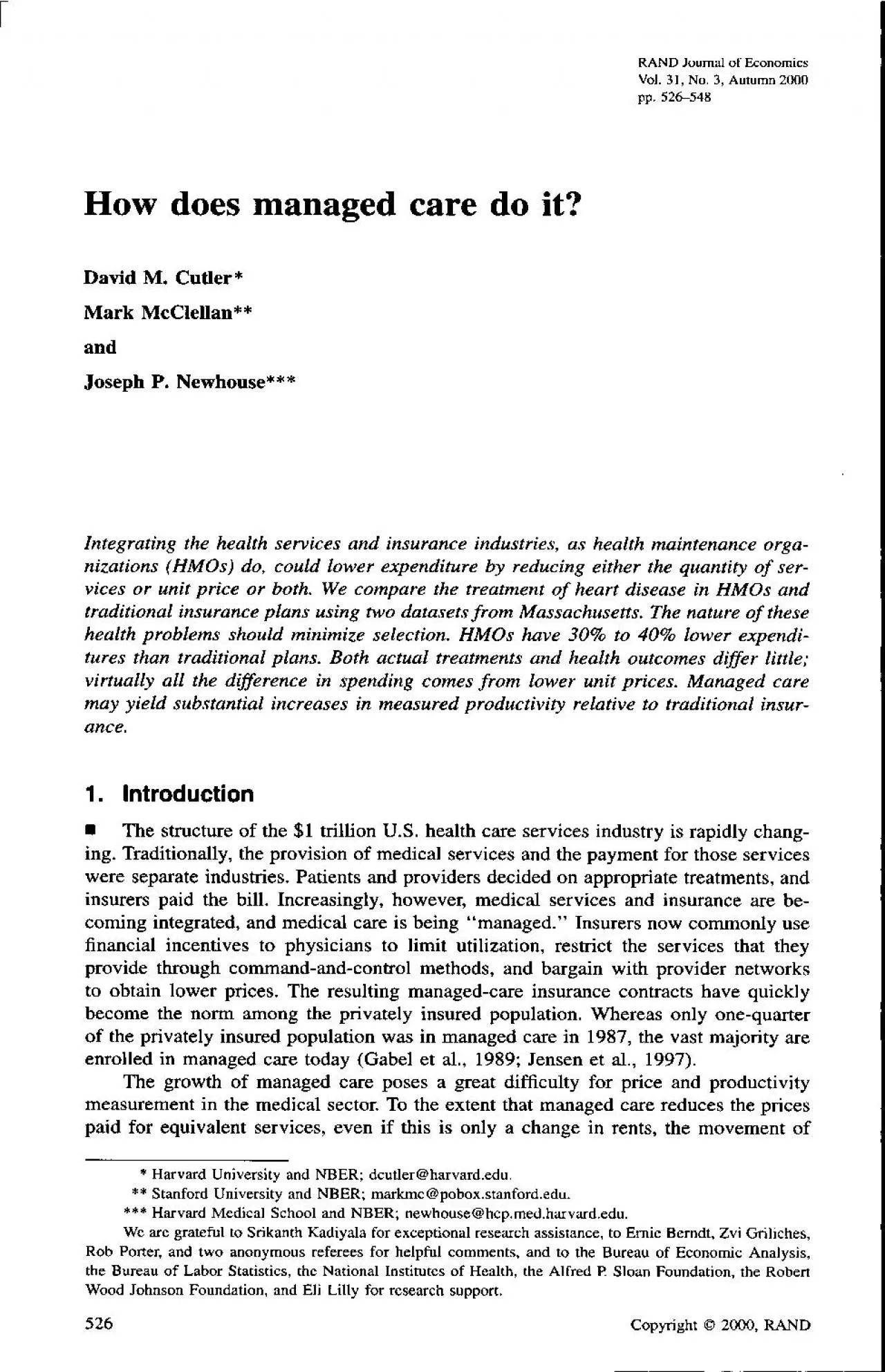 PDF-or unit price or both We compare the treatment of heart disease in HM