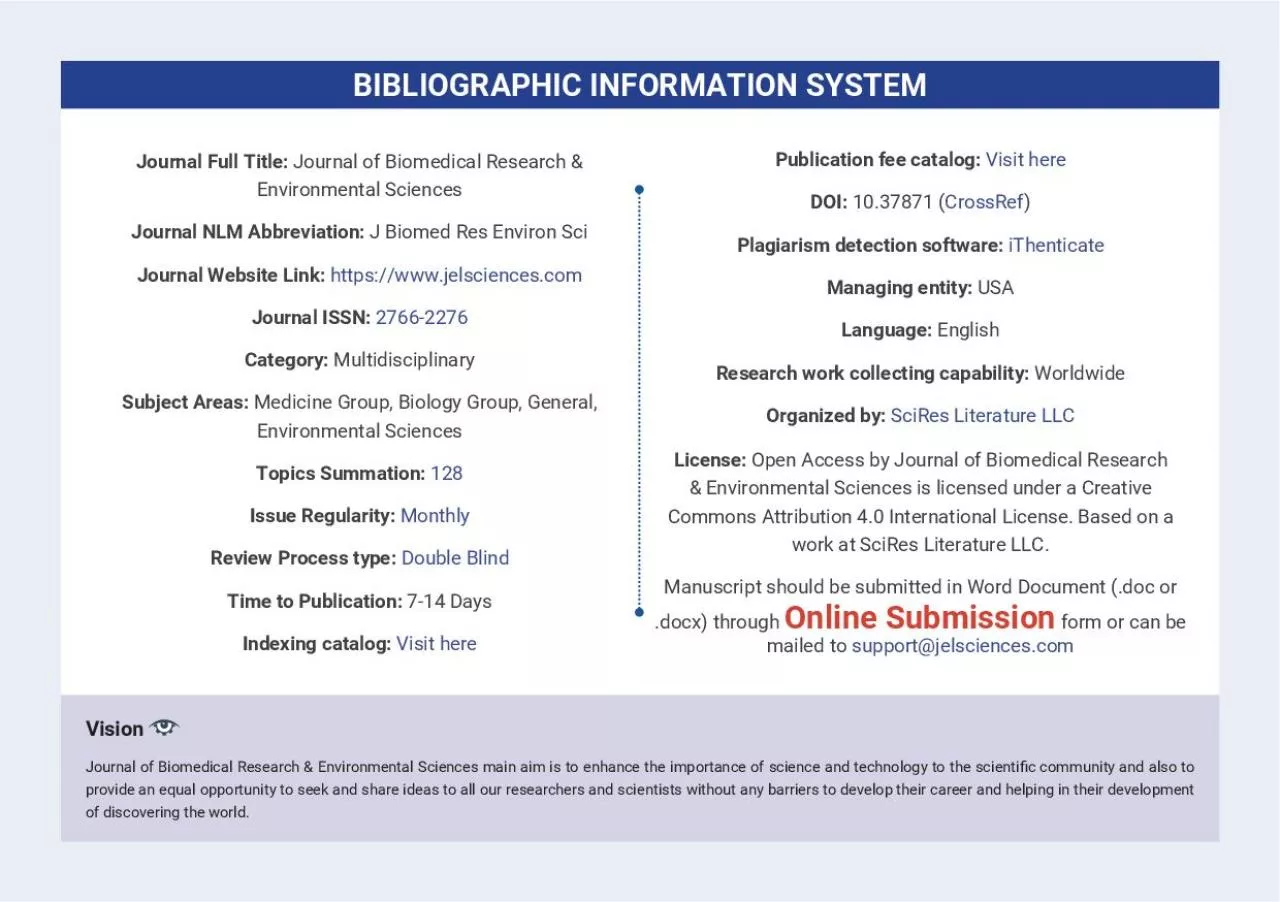 PDF-Journal of Biomedical Research Environmental Sciences