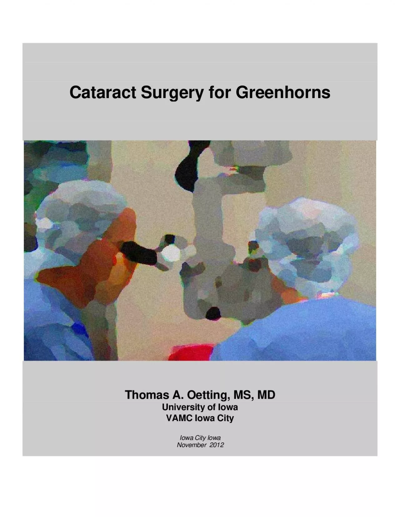 PDF-Cataract Surgery for Greenhorns