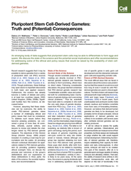 CellStemCellPluripotentStemCell-DerivedGametes:Truthand(Potential)Cons