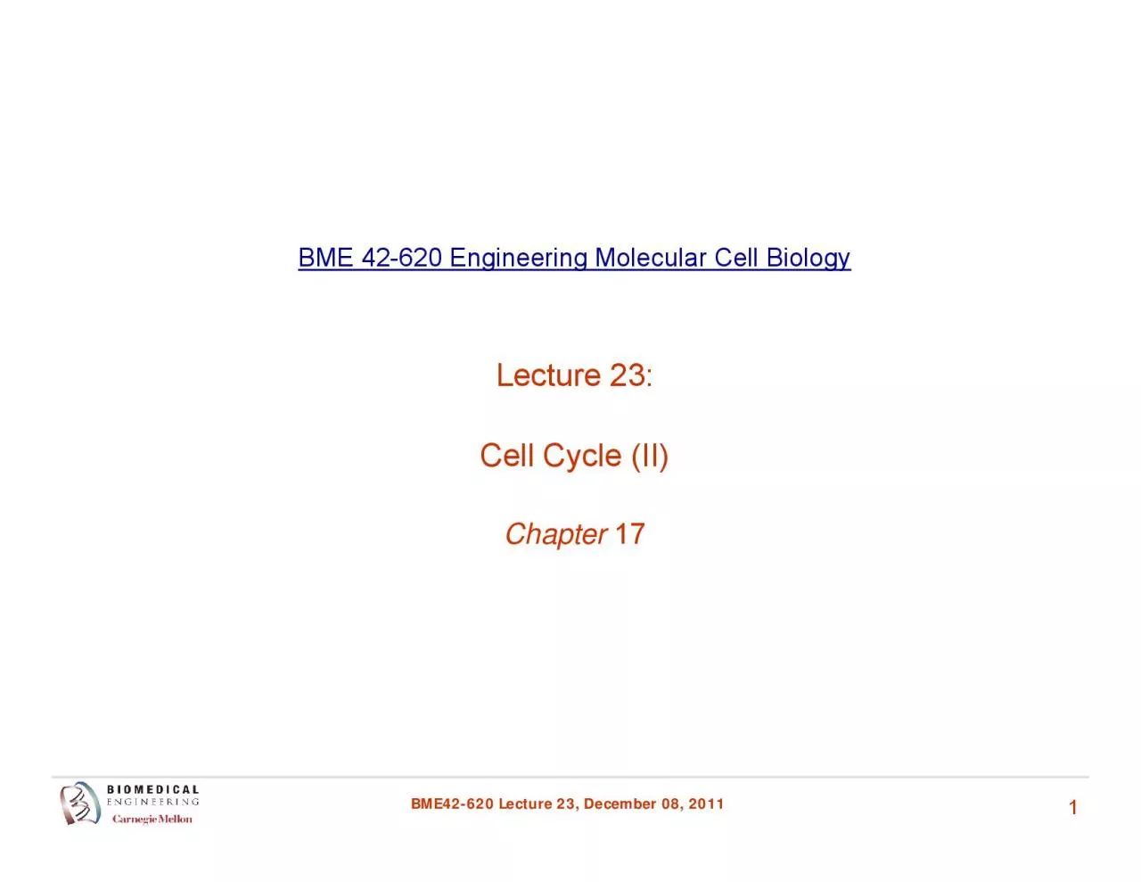 PDF-BME 42620 Engineering Molecular Cell Biology