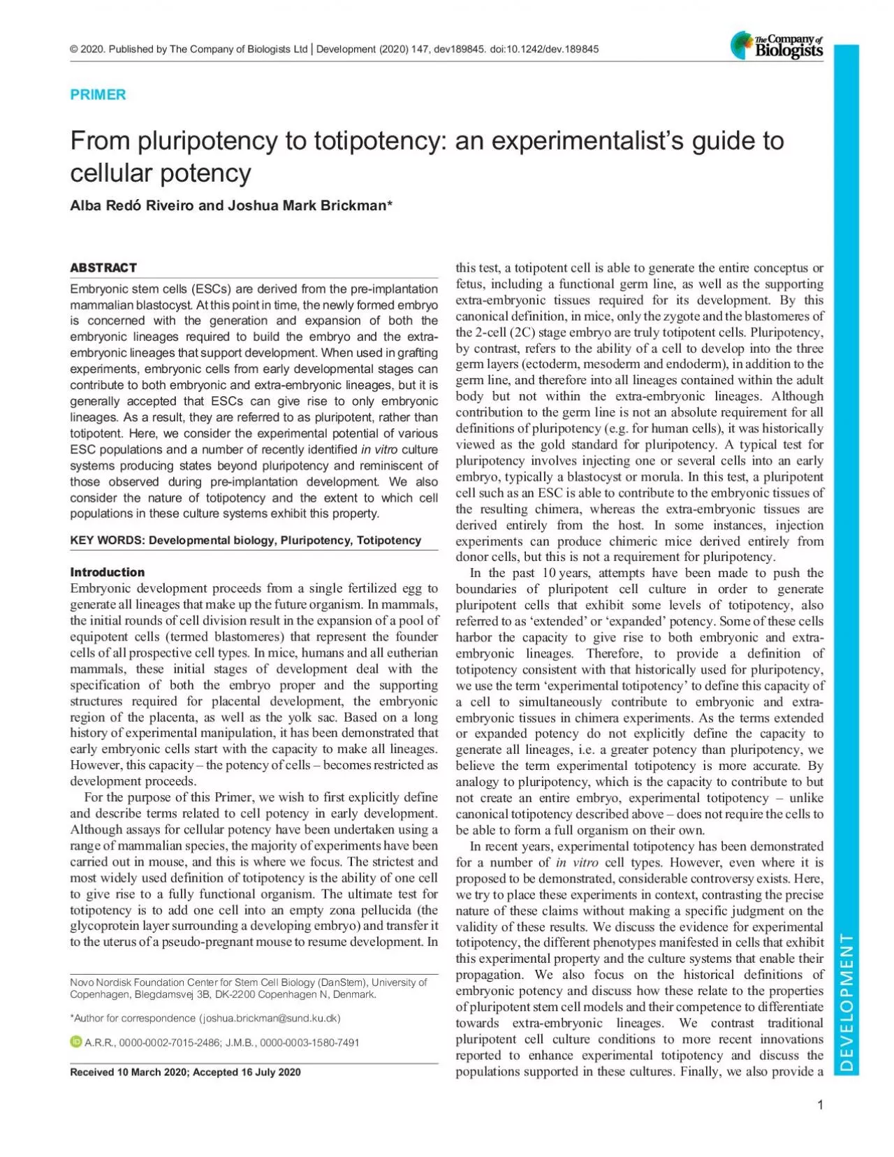 PDF-Frompluripotencytototipotencyanexperimentalistsguidetocellularpotency