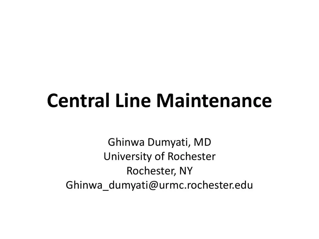 PDF-Central Line Maintenance