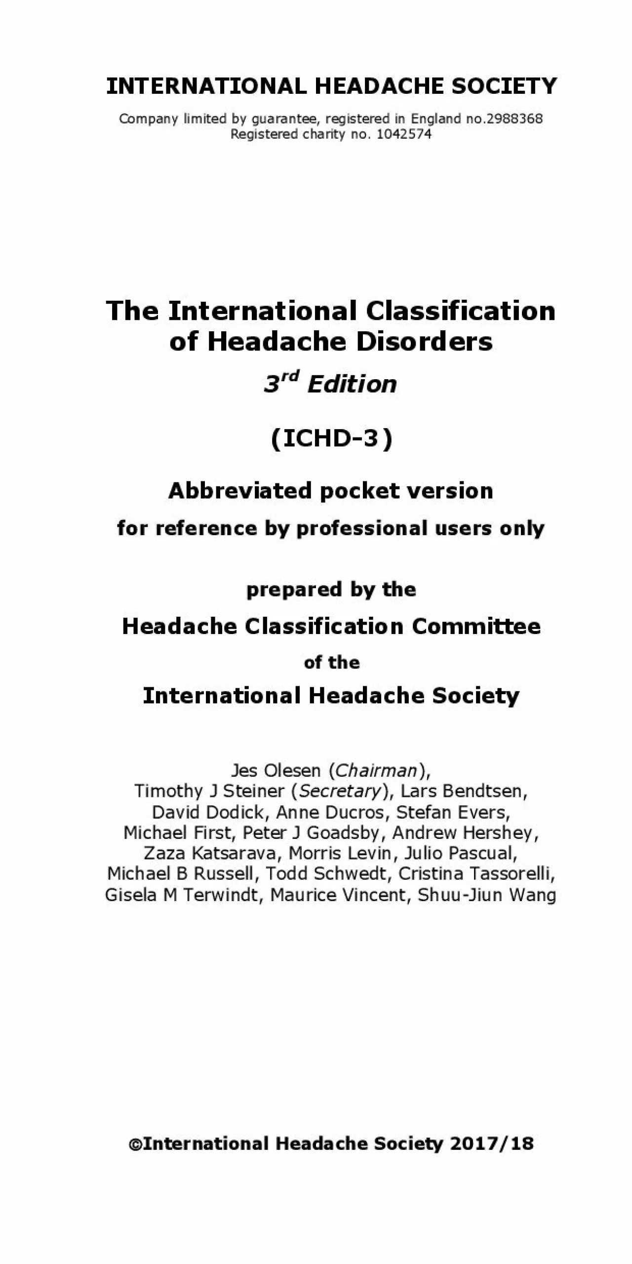 PDF-INTERNATIONAL HEADACHE SOCIETY