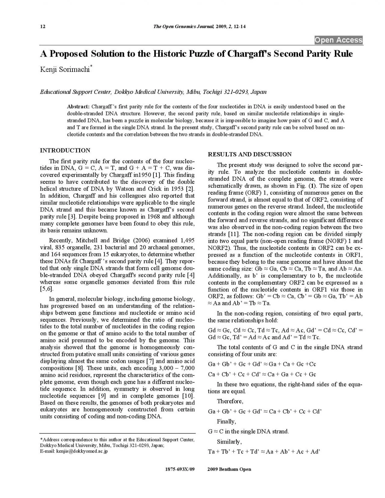 PDF-The Open Genomics Journal 2009 2 1214 1875693X09 2009 Bentham O