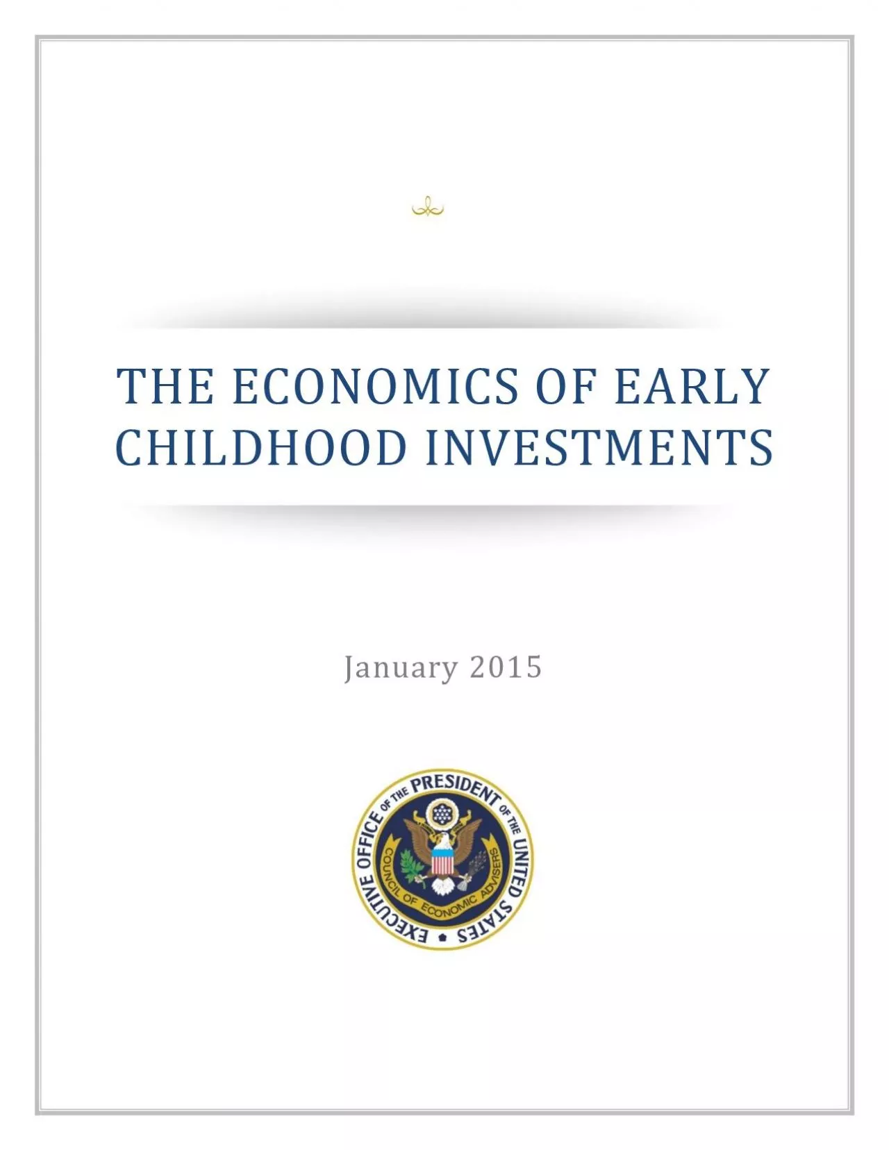 PDF-THE ECONOMICS OF EARLY