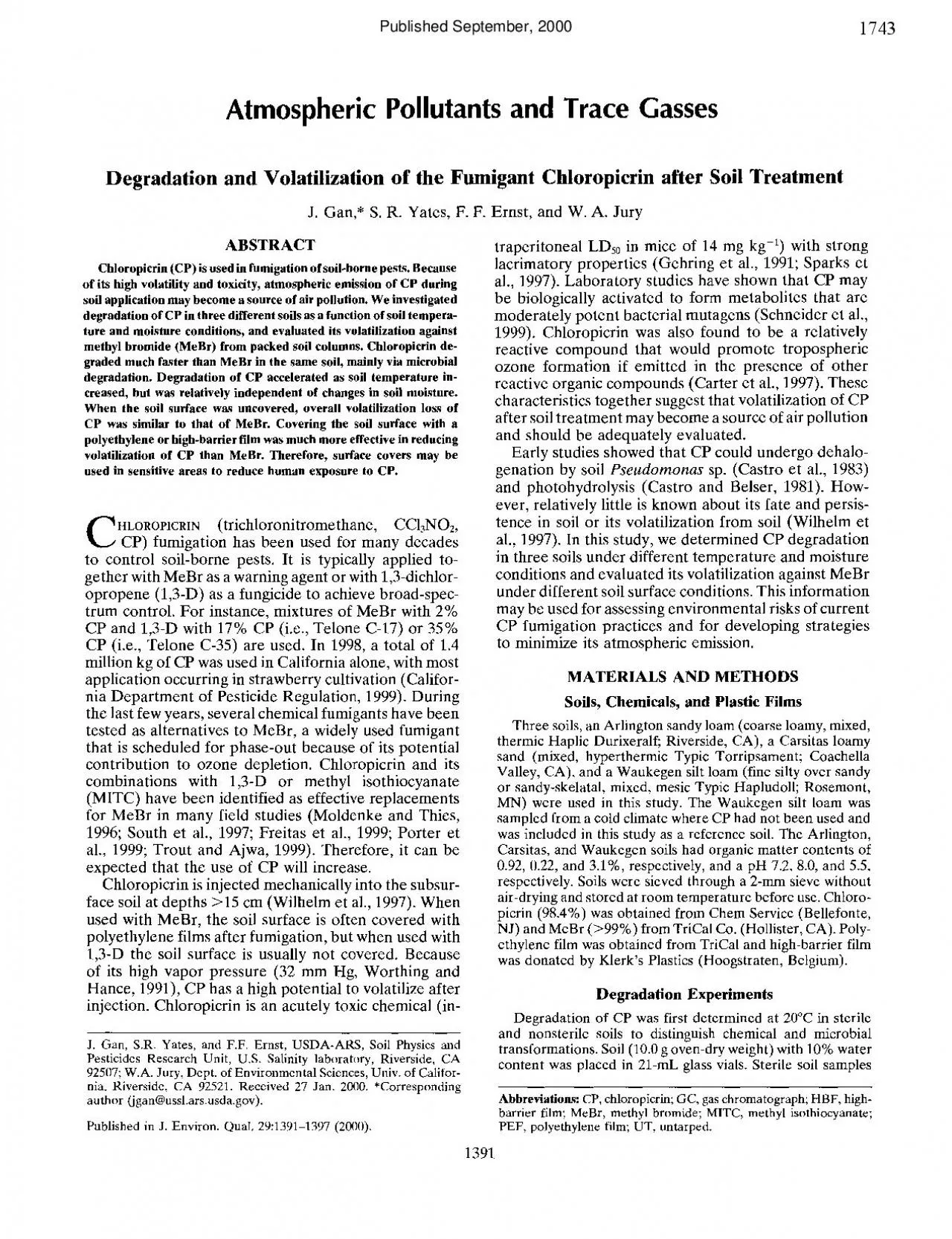 PDF-1392J ENVIRON QUAL VOL 29 SEPTEMBEROCTOBER 2000loo a Nonst