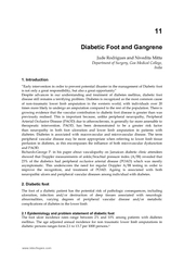 11 Diabetic Foot and Gangrene Jude Rodrigues and Nivedita MittaDepartm