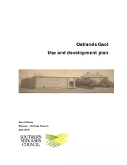 Oatlands Gaol Use and development plan