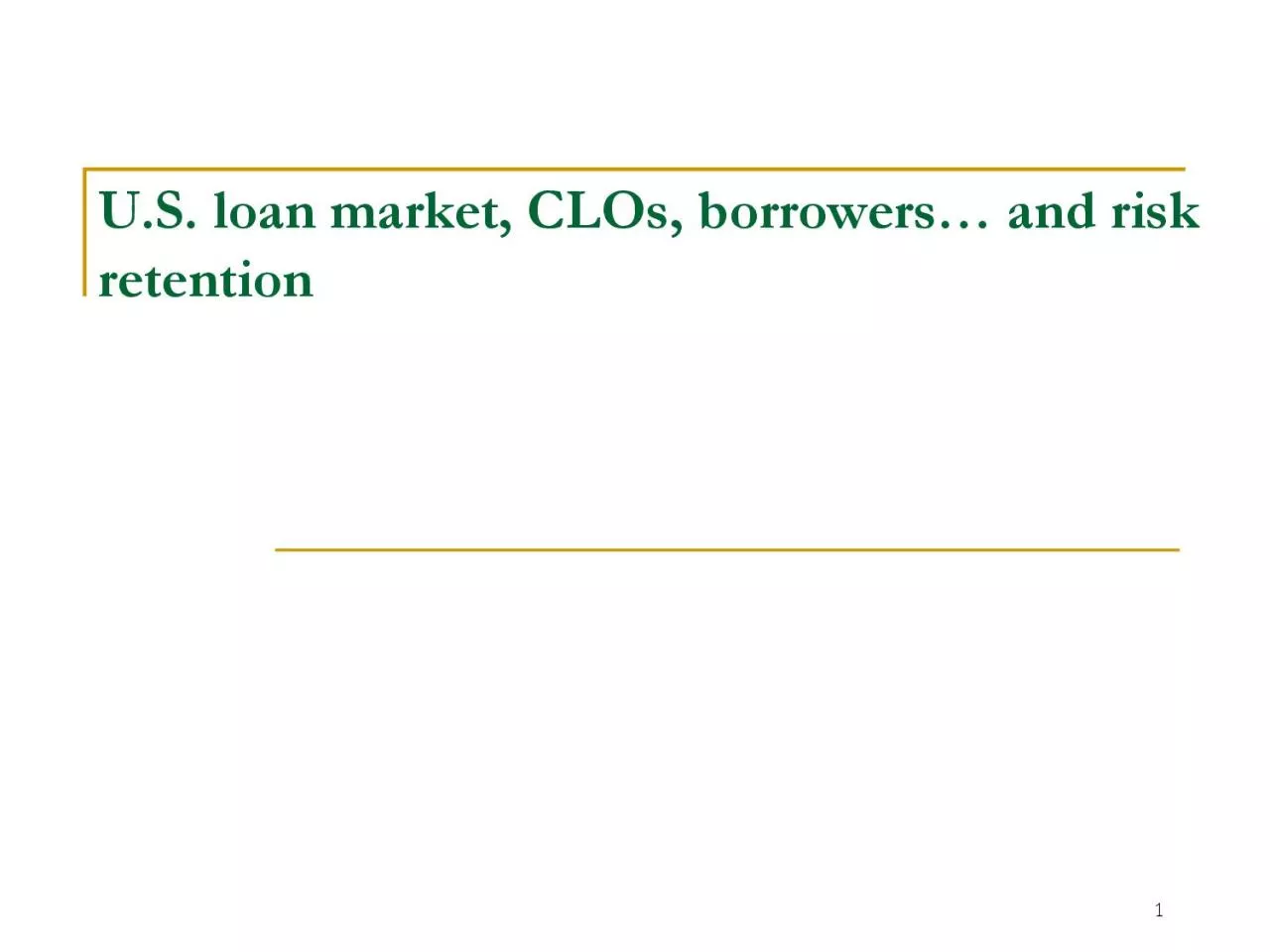 PDF-US loan market