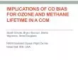 IMPLICATIONS OF CO BIAS FOR OZONE AND METHANE LIFETIME IN A CCMYegorov